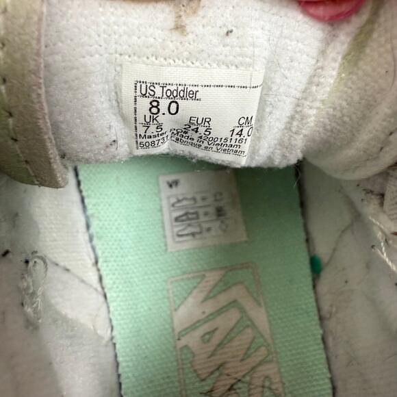 Vans Sk8 Hi Zip Tie Dye Pastel High Top Sneakers Shoes 8C - Picture 7 of 7